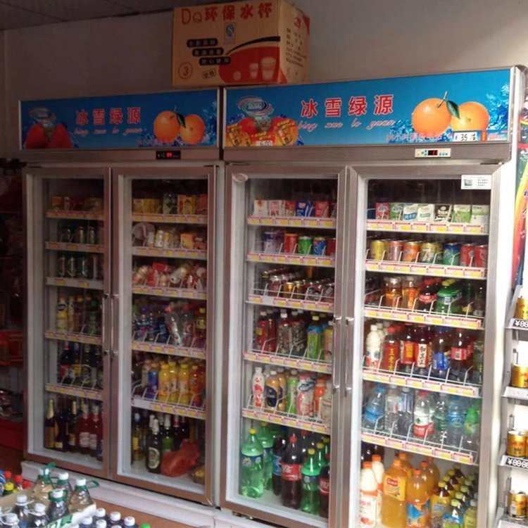 冰雪天福便利店商用雙門飲料冰柜 冷藏展示與高效保鮮的完美平衡